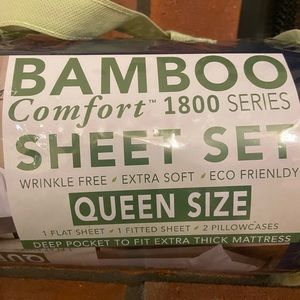 NEW Bamboo 4 Piece Queen Sheet Set